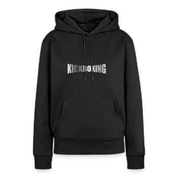 KICKBOXING - Frauen Premium Bio Hoodie - Schwarz - Vorne - Julia (174cm)