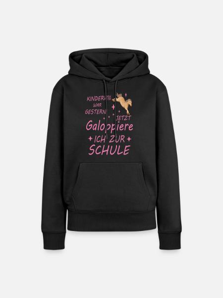 Kindergarten War Gestern - Frauen Premium Bio Hoodie - Schwarz