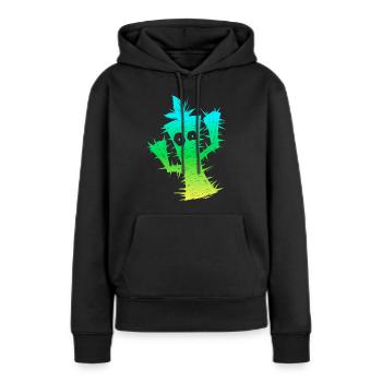Funny Anxious Cactus - Women’s Premium Organic Hoodie - black - Front - Julia (174cm)