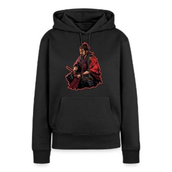 Samurai Fighter Martial Arts Sports Sword Ninja - Women’s Premium Organic Hoodie - black - Front - Julia (174cm)