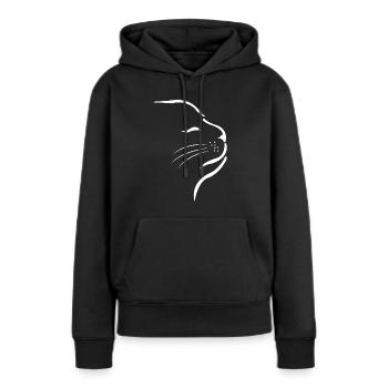 Katze Katzen - Frauen Premium Bio Hoodie - Schwarz - Vorne - Julia (174cm)