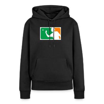 Beerpong - Frauen Premium Bio Hoodie - Schwarz - Vorne - Julia (174cm)