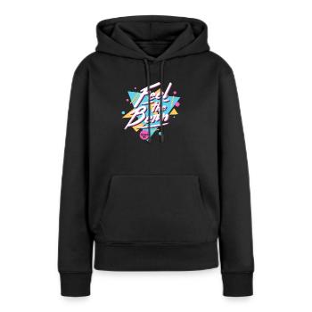 Fühle das Bern - Frauen Premium Bio Hoodie - Schwarz - Vorne - Julia (174cm)
