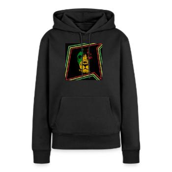 Lion of Zion - Frauen Premium Bio Hoodie - Schwarz - Vorne - Julia (174cm)