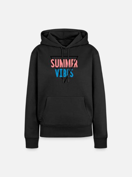 Summer Vibes - Triangle - Frauen Premium Bio Hoodie - Schwarz