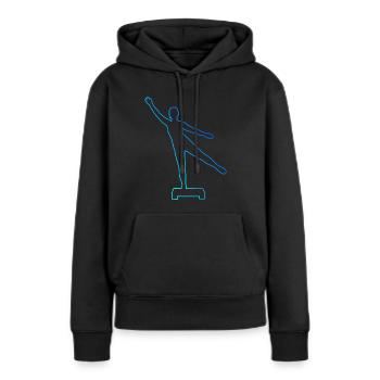 Aerobic Fitnesstraining Aerobic Fitness - Frauen Premium Bio Hoodie - Schwarz - Vorne - Julia (174cm)