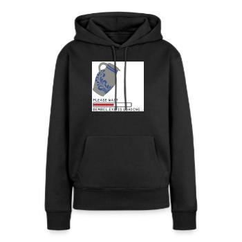 Chargement Bembel EXE - Sweat à capuche Premium bio Femme - noir - Devant - Julia (174cm)