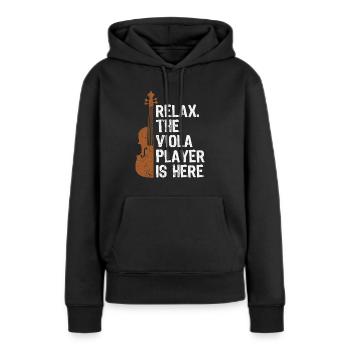 Alto Altiste Orchestre Alto Alto Musicien - Sweat à capuche Premium bio Femme - noir - Devant - Julia (174cm)