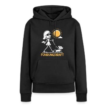 Führungskraft Hund Hundehalterin Geschenkidee - Frauen Premium Bio Hoodie - Schwarz - Vorne - Julia (174cm)