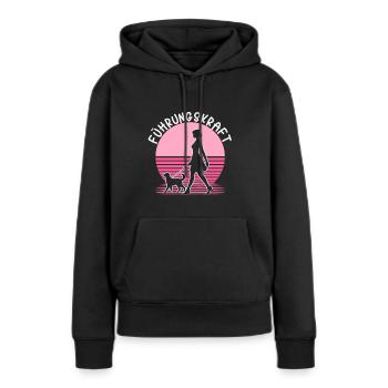 Führungskraft Hund Hundehalterin Geschenkidee - Frauen Premium Bio Hoodie - Schwarz - Vorne - Julia (174cm)