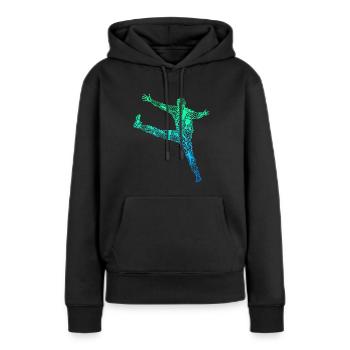 Handball Torwart Handballer Kinder Jungen - Frauen Premium Bio Hoodie - Schwarz - Vorne - Julia (174cm)