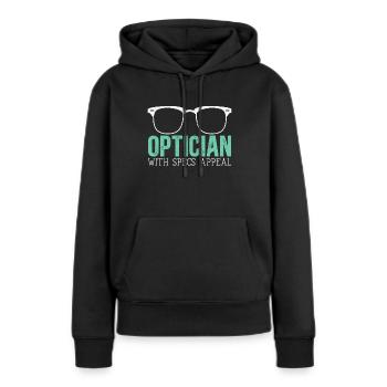 Optician With Specs Appeal Eye DoctorOptical - Women’s Premium Organic Hoodie - black - Front - Julia (174cm)