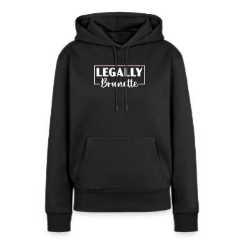 Legally Brünette Braune Haare Mode Blonde Haare - Frauen Premium Bio Hoodie - Schwarz - Vorne - Julia (174cm)