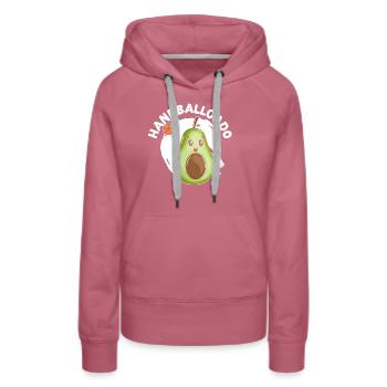 Handballcado Handballspieler Handballer Sport - Frauen Premium Bio Hoodie - Malve - Vorne - Isabella (175cm)