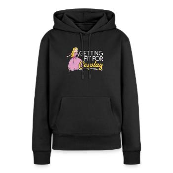 Se mettre en forme pour cosplay Cosplay cosplayer - Sweat à capuche Premium bio Femme - noir - Devant - Julia (174cm)