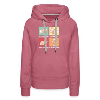 Nothing Beats Jeweler Goldsmith Jewelry Making - Women’s Premium Organic Hoodie - mauve - Front - Isabella (175cm)