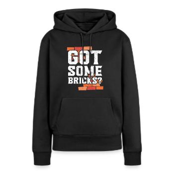 Habe ein paar Ziegel Maurer Konstruktion Maurer Maurer - Frauen Premium Bio Hoodie - Schwarz - Vorne - Julia (174cm)