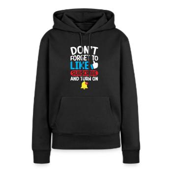 Content Creator Social Media Influencer Vlogger - Frauen Premium Bio Hoodie - Schwarz - Vorne - Julia (174cm)