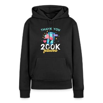 Content Creator Social Media Influencer Vlogger - Frauen Premium Bio Hoodie - Schwarz - Vorne - Julia (174cm)