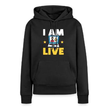 Content Creator Social Media Influencer Vlogger - Frauen Premium Bio Hoodie - Schwarz - Vorne - Julia (174cm)