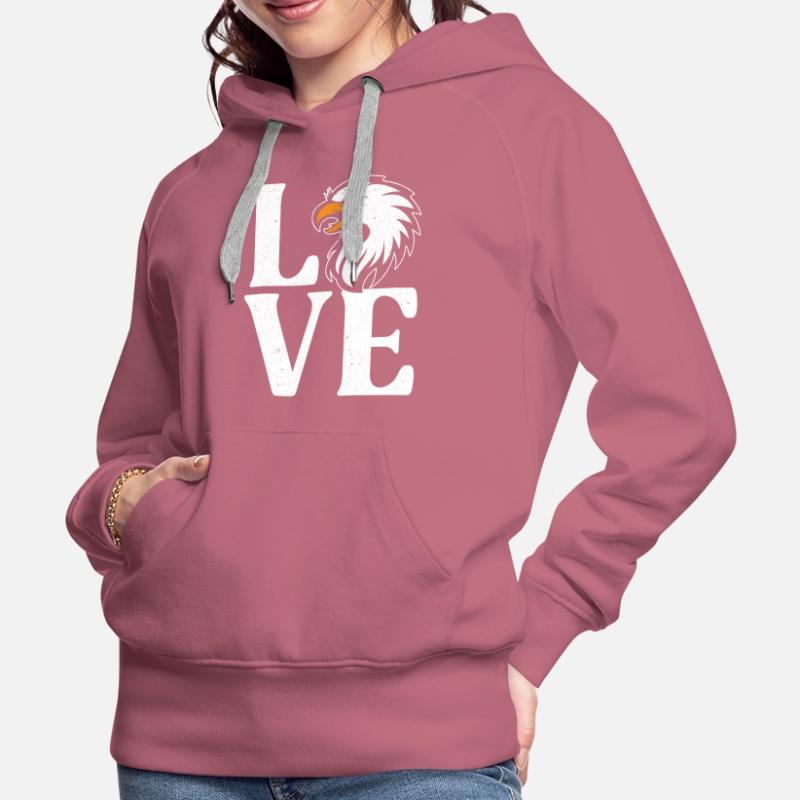 Bird Lover Animal Ornithology Eagle Whisperer Women’s Premium Organic Hoodie