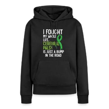 Zerebralparese Bewusstsein Kampf Zerebralparese - Frauen Premium Bio Hoodie - Schwarz - Vorne - Julia (174cm)