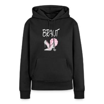 Braut edles Junggessellinenabschied Motiv - Frauen Premium Bio Hoodie - Schwarz - Vorne - Julia (174cm)