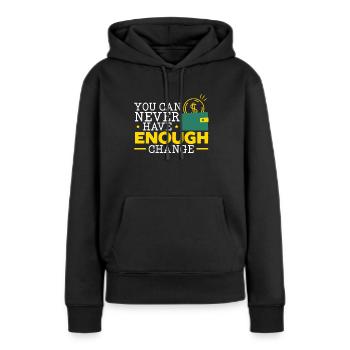 Serveur Serveuse Barman Mixologue Barman Bartending - Sweat à capuche Premium bio Femme - noir - Devant - Julia (174cm)