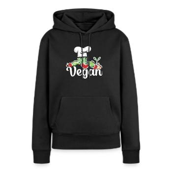 Culinaire Gangster Chef Pâtissier Cuisine Culinaire - Sweat à capuche Premium bio Femme - noir - Devant - Julia (174cm)