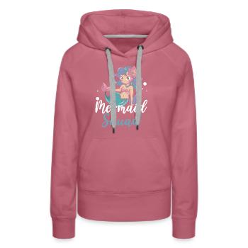Meerjungfrau Squad Mythos Folklore Unterwasser Aquatisch - Frauen Premium Bio Hoodie - Malve - Vorne - Isabella (175cm)