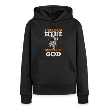 Athéisme Anti-religion Agnostique Libre Penseur Athée - Sweat à capuche Premium bio Femme - noir - Devant - Julia (174cm)