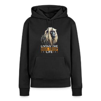 Pavian Affe Liebhaber Wildtier Tier Zoowärter - Frauen Premium Bio Hoodie - Schwarz - Vorne - Julia (174cm)