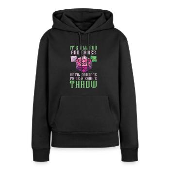 Rollenspiel Videospiel Spieler Gamer Gaming - Frauen Premium Bio Hoodie - Schwarz - Vorne - Julia (174cm)