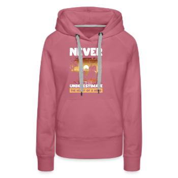 Trojanischer Krieg Krieger Antikes Griechenland Griechische Mythologie - Frauen Premium Bio Hoodie - Malve - Vorne - Isabella (175cm)