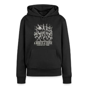 Guerre de Troie Guerrier Grèce antique Mythologie grecque - Sweat à capuche Premium bio Femme - noir - Devant - Julia (174cm)