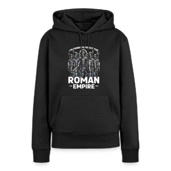 Légionnaires romains Rome antique Empire romain - Sweat à capuche Premium bio Femme - noir - Devant - Julia (174cm)