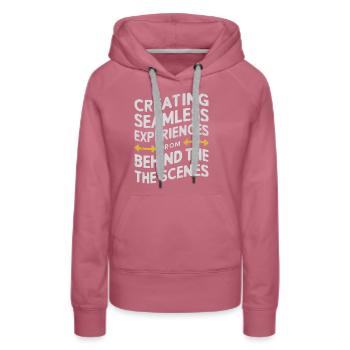 Backend-Entwickler Programmierung Softwareprogrammierer - Frauen Premium Bio Hoodie - Malve - Vorne - Isabella (175cm)