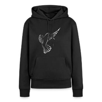humming-bird - Women’s Premium Organic Hoodie - black - Front - Julia (174cm)