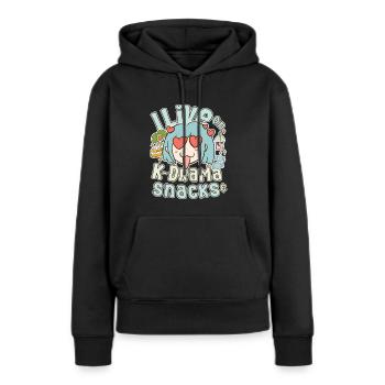 Korean Drama Enthusiast Exclusive Collection Gifts - Frauen Premium Bio Hoodie - Schwarz - Vorne - Julia (174cm)