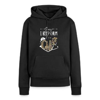 CNA Nursing Quotes Cadeaux d'infirmière auxiliaire certifiée - Sweat à capuche Premium bio Femme - noir - Devant - Julia (174cm)