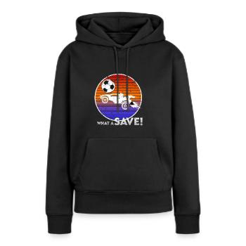 Rocket RC Car League Soccer Retro Vintage - Sweat à capuche Premium bio Femme - noir - Devant - Julia (174cm)