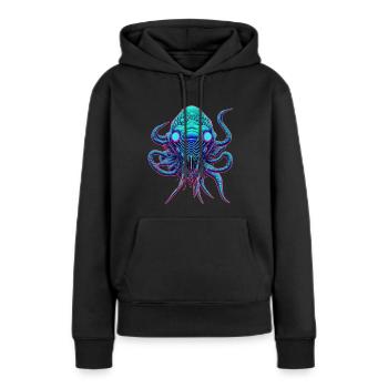 Deep Sea Creature - Women’s Premium Organic Hoodie - black - Front - Julia (174cm)