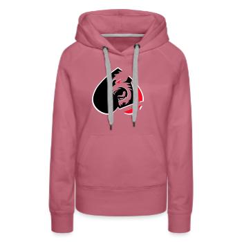 Herz Rebell Schrei - Frauen Premium Bio Hoodie - Malve - Vorne - Isabella (175cm)