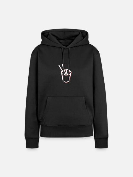 Cup Ramen - Frauen Premium Bio Hoodie - Schwarz