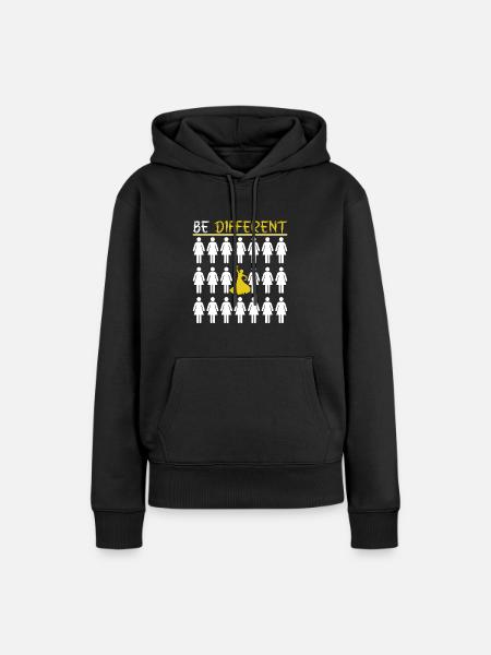 Be Different Flamenco - Frauen Premium Bio Hoodie - Schwarz