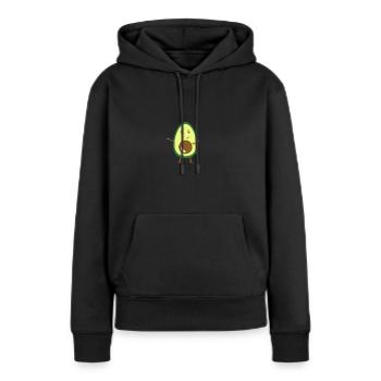 Avocado - Frauen Premium Bio Hoodie - Schwarz - Vorne - Julia (174cm)