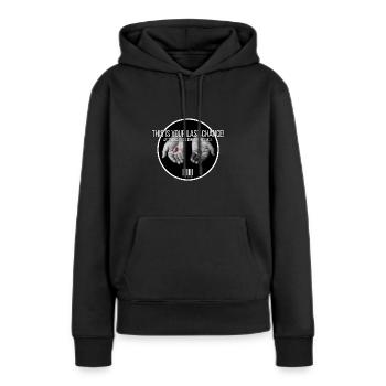 ROTE PILLE BLAUE PILLE - Frauen Premium Bio Hoodie - Schwarz - Vorne - Julia (174cm)