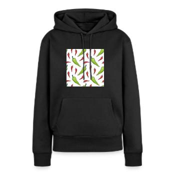 Jardinage Cou Gaiter Cayenne Poivre Jardin Cou - Sweat à capuche Premium bio Femme - noir - Devant - Julia (174cm)
