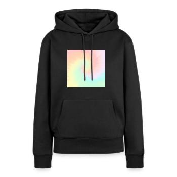 Tie Dye Pastel Swirl Tie Dye - Sweat à capuche Premium bio Femme - noir - Devant - Julia (174cm)