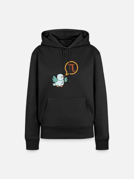 Lustiges Pi T - Shirt Geschenk für Nerds Mathe - Frauen Premium Bio Hoodie - Schwarz